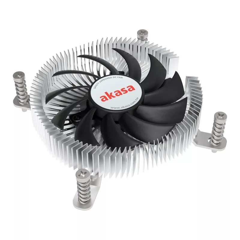 Hibrīddzesētājs Akasa Intel LGA1700 7,5 cm Alumīnija Melns