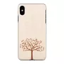 man and wood telefona maciņš iPhone XS Max — ābeles koks, melns