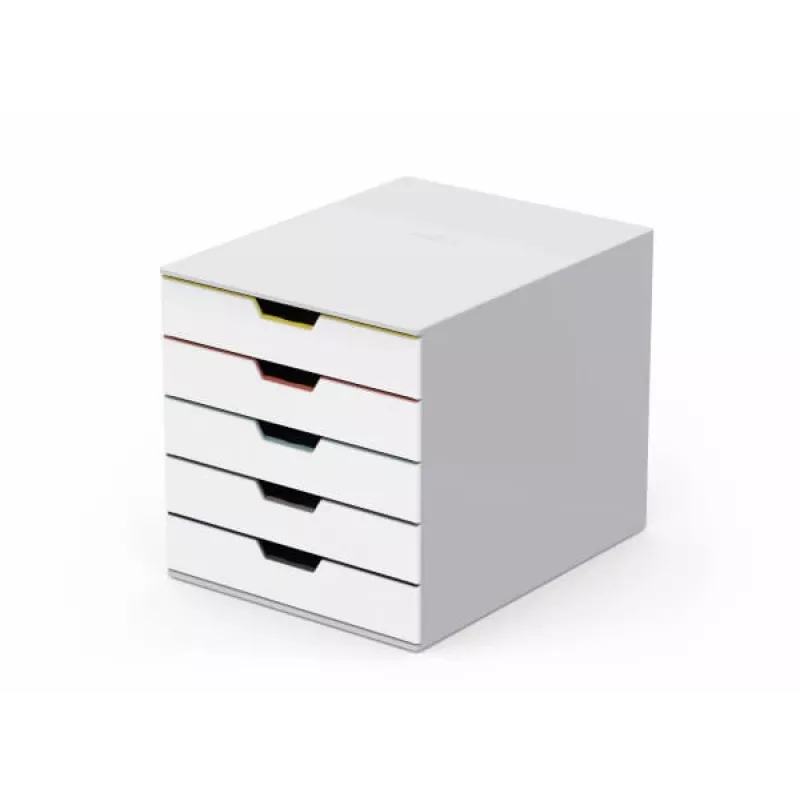 Dokumentu glabāšanas kaste Durable VARICOLOR Mix 5 Plastmasa Daudzkrāsains Balts 762527