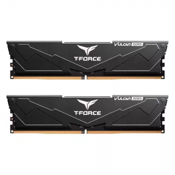 T-FORCE Vulcan - DDR5 - komplekts - 32 GB: 2 x 16 GB - DIMM 288-PIN - 3000 MHz / PC5-48000 - CL30 - 1,35 V - bez buferizācijas - on-die ECC - melns (FLBD532G6000HC30DC01)