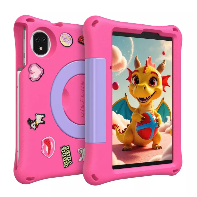 Planšetdators UleFone Tab A9 Pro Kids — 4GB RAM, 128GB krātuve, LTE, rozā
