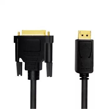 Video kabeļa adapteris LogiLink CV0131 2 m DisplayPort DVI melns