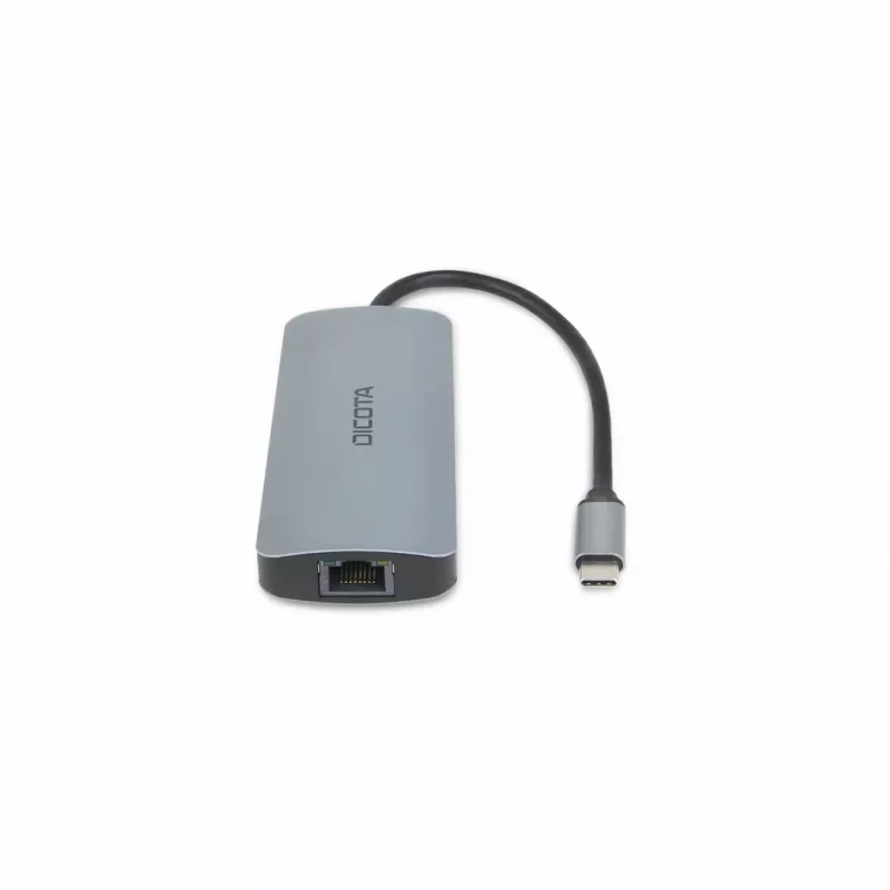 Dicota USB-C 8-in-1 Multi Hub 4K PD 100W sudraba