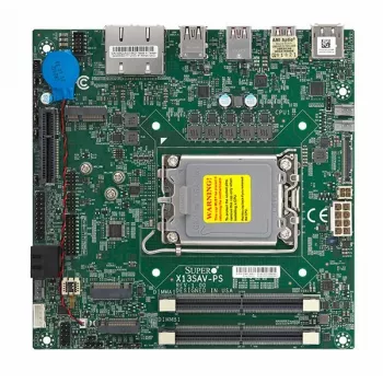 Supermicro pamatplate MBD-X13SAV-PS mini-ITX ligzda 1700 tikai DDR5 Single (MBD-X13SAV-PS-O)
