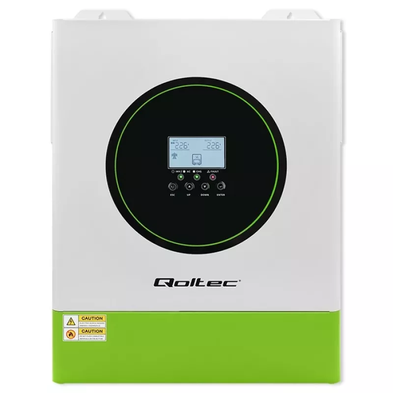 Qoltec hibrīda saules invertors Off-Grid 11000W