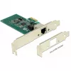 DeLock PCI Express karte > 1 x Gigabit LAN - tīkla adapteris - PCIe 2.1 Low-Profile - Gigabit Ethernet