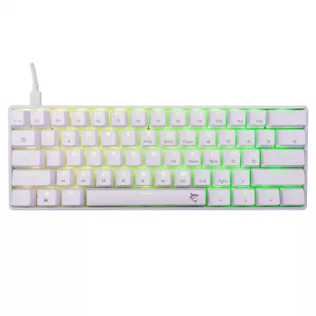 Mehāniskā tastatūra White Shark Shinobi-2 ar Brūnajiem slēdžiem, US izkārtojums — kompakts dizains, Brūnie slēdži