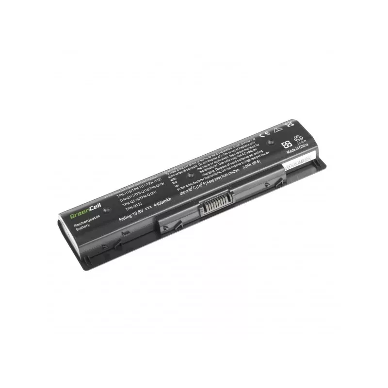 Baterija zaļa Cell HP78 HP Pavilion / Envy klēpjdatoriem, 4400 mAh, 10.8 V, 6 elementi, litija jonu, melna