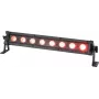 LED T-Bar EUROLITE 51914098 8 QCL IP novērtējuma apgaismojuma josla, 8 QCL gaismas diodes, pret laikapstākļiem aizsargāta
