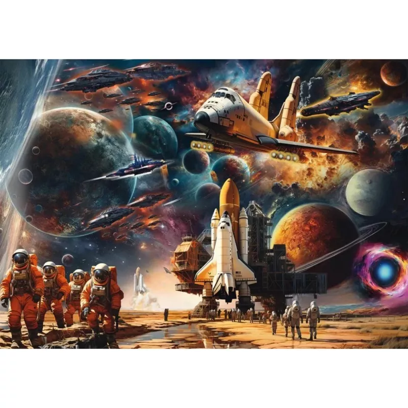 Puzle schmidt spiele Michele Farella 1000 gab. — Kosmosa ceļojuma ilustrācija