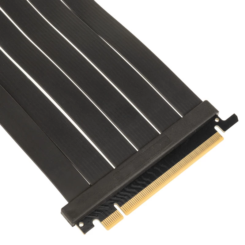 Kolink PCI Express 5.0 x16 uz x16 pagarinātāja kabelis, 180 grādu, melns - 30 cm
