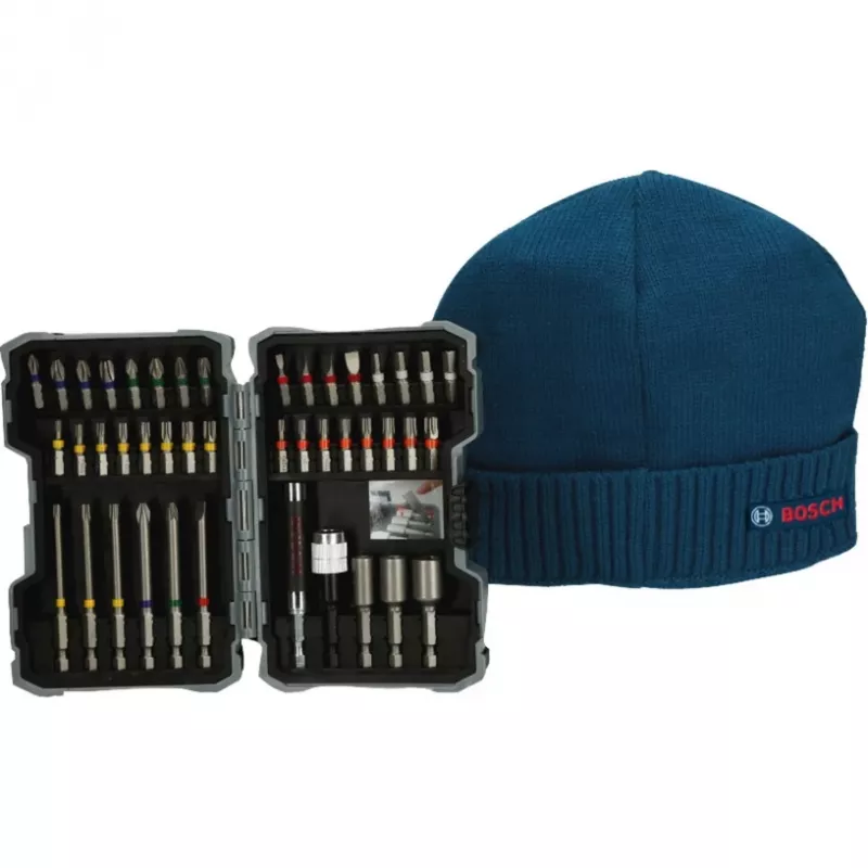 Bosch 0615997658 Ziemassvētku skrūvgrieža uzgaļu komplekts, 43 gab., zils