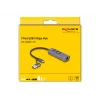 DeLOCK 64282 klēpjdatora dokstacija un portu replikators Vadu USB 3.2 Gen 1 (3.1 Gen 1) Type-C Pelēks (64282)