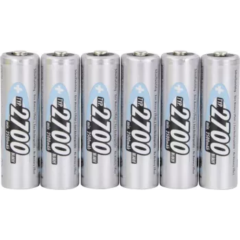 Ansmann Mignon (AA)-Battery NiMH HR06, 4 + 2 bez maksas 2700 mAh 1.2 V 6 gab. (1322-0006-510)