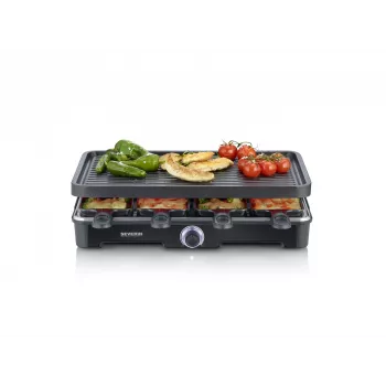 Raclette grils Severin RG 9670 8 personām 1400 W melns