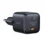 Sienas lādētājs Aukey PA-B1L USB-C 30 W melns — kompakts USB‑C PD strāvas adapteris
