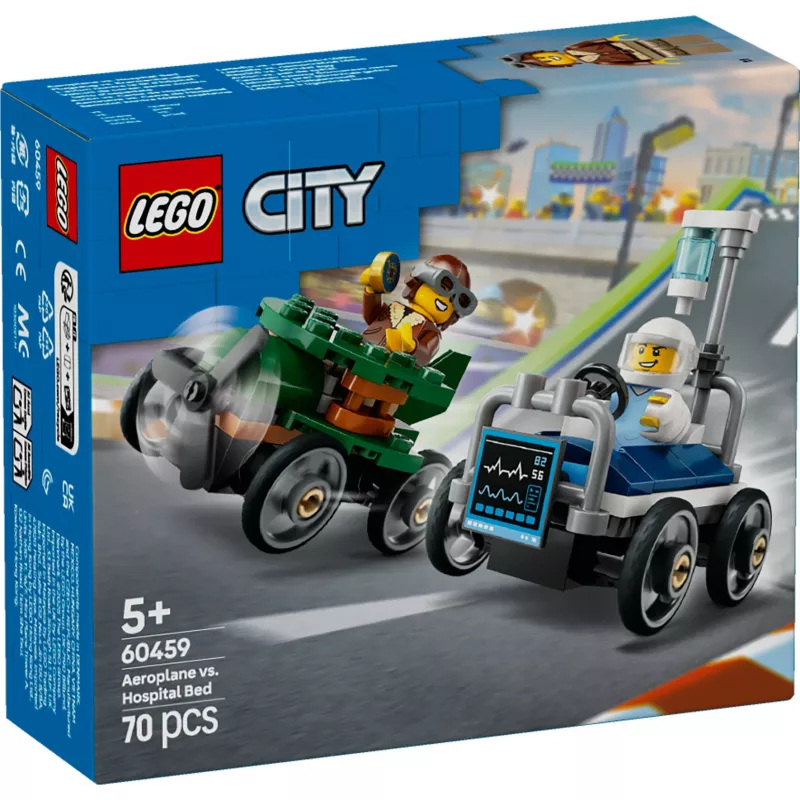 LEGO CITY 60459 Lidmašīna pret slimnīcas gultu