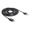 USB kabelis DeLOCK EASY-USB 2.0-A 5m melns