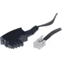 S/CONN 6m TAE-F – RJ 11 melns caurspīdīgs ShiverPeaks