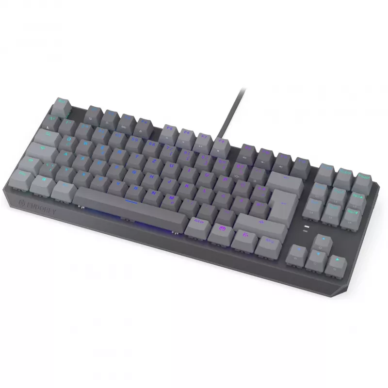 Mehāniskā tastatūra ENDORFY Thock V2 TKL ar sarkanajiem slēdžiem, Tenkeyless, VĀ izkārtojums