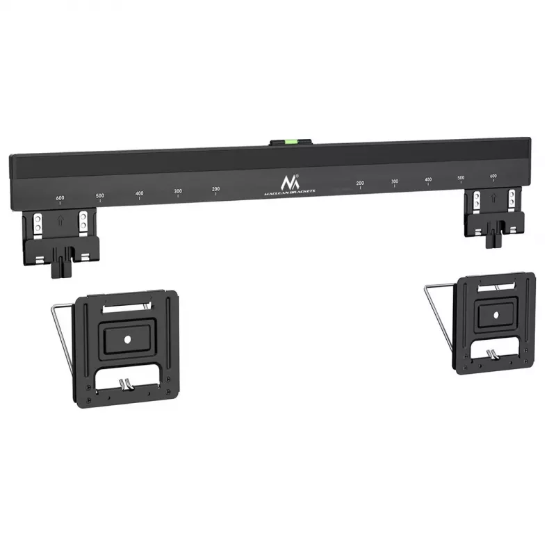 Maclean MC-481 Ultra plakans, plāns TV sienas stiprinājums 37-80 collu plakaniem un izliektiem televizoriem, līdz 75 kg, VESA 600x400 universāls TV stiprinājums