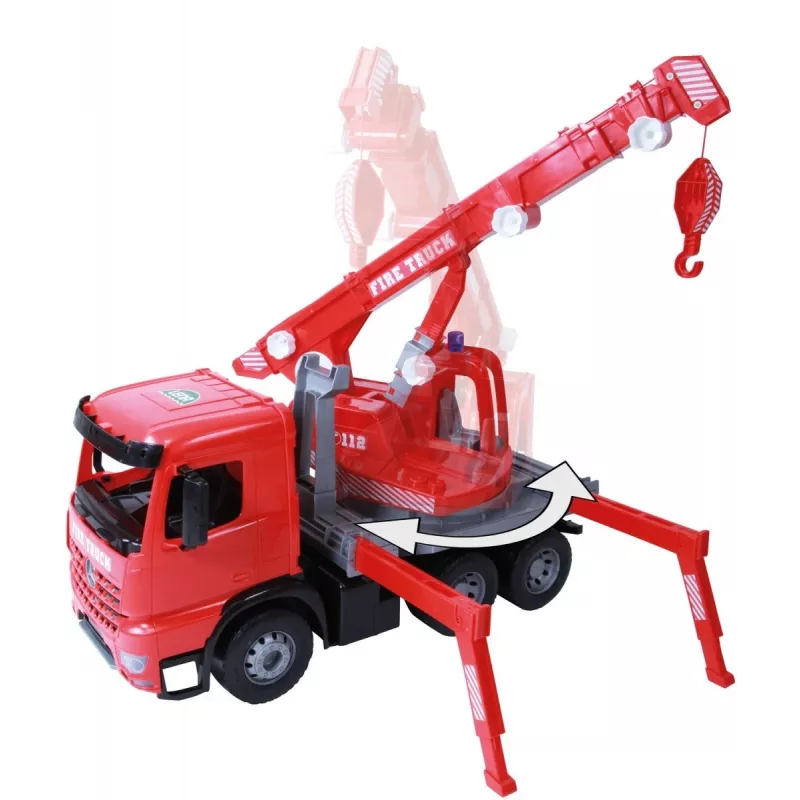Mehāniskais rotaļu autoceltnis Lena 02175EC, 70 cm, ar vienu brūnu ratiņu