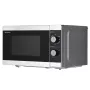 Kombinētā mikroviļņu krāsns Sharp YC-MG01E-S — 20 l, 800 W mikroviļņu, 1000 W grils, 5 jaudas līmeņi, rotējoša vadība, 25,5 cm grozāmā pamatne