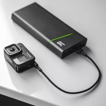 USB kabelis zaļa Cell KABGC19 USB 2.0 2m USB A USB C Melns