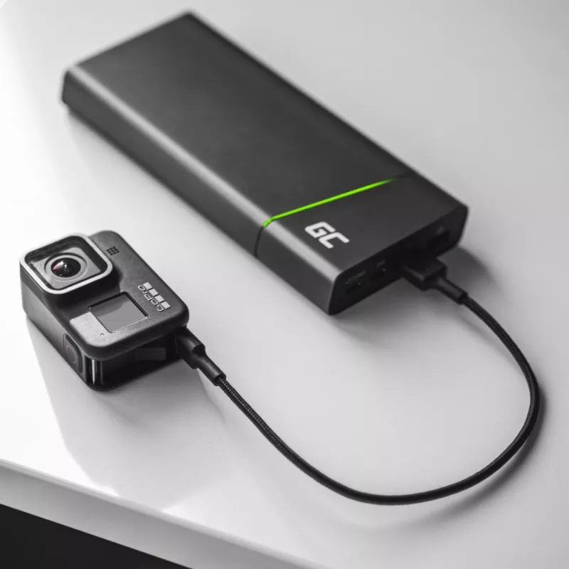 USB kabelis zaļa Cell KABGC19 USB 2.0 2m USB A USB C Melns