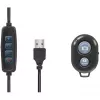 LogiLink Smartphone-Ringlicht-Stativ mit Fernauslöser für Smartphone von 10,16 cm - 17,78 cm (4 - 17,80cm (7)), - 1 Stück (AA0152)