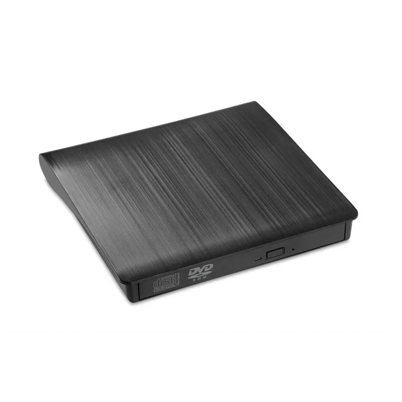 DVD-ROM ārējais optiskais diskdzinis IBOX IED02, USB 3.2 Gen 1, DVD-ROM (8x) / CD-ROM (24x), melns
