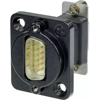 Neutrik D-SUB adapteris D-SUB spraudnis 15 kont. - D-SUB ligzda 15 kont. NADB15MF-B 1 gab. (NADB15MF-B)