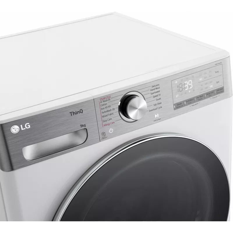 LG F2WR909P3W veļas mašīna, 9 kg, 47,5 cm, 1200 apgr./min