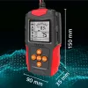 Qoltec 52484 LCD digitālais akumulatora testeris | 12V | 24V | 3Ah-200Ah