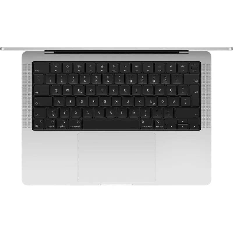 MacBook Pro (14) 2025 CTO, klēpjdators sudraba krāsā, 24 GB, 1 TB (1 TB SSD), M5, macOS, vācu, nano-tekstūras stikls