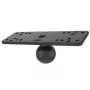 RAM Mounts universāls jūras elektronikas lodveida stiprinājums, melns, 158,7 mm, 50,8 mm, 181 g