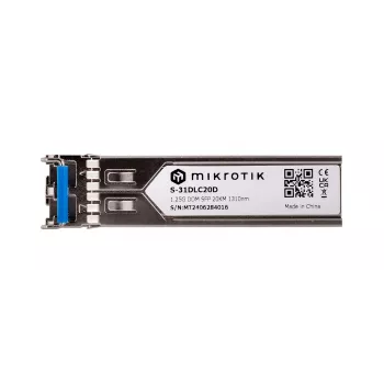 Tīkla raiduztvērēja modulis MikroTik S-31DLC20D SFP 1310 nm 1250 Mbit/s 20 km LC