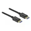 Delock - DisplayPort kabelis - DisplayPort (vīriešu) uz DisplayPort (vīriešu) - DisplayPort 2.0 - 3,0 m - Atbalsta 10K 60 Hz (10 240 x 4320) - Melns (80263)