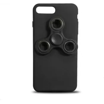 Viedtālruņa maciņš Spinner vāciņš Samsung A3 (2017) — melns, izturīgs dizains