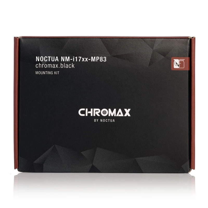 Montāžas komplekts Noctua NM-I17XX-MP83 chromax.Melns LGA1700 saderīgiem Noctua dzesētājiem