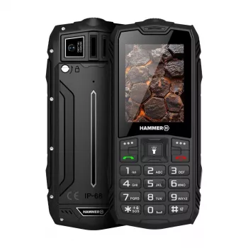 Hammer ROCK LTE | Melns | 2.4 collas | IPS | 48 MB | 128 MB | Divas SIM | 3G | Galvenās kameras izšķirtspēja 2 MP | 3000 mAh