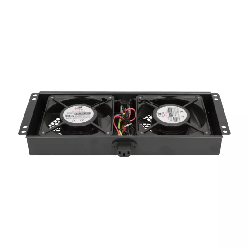 Dzesēšanas ventilators Extralink 2 FANS ROOF COOLING UNIT 220V AC melns metāla
