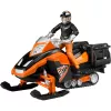 Bruder sniega motocikls ar vadītāju