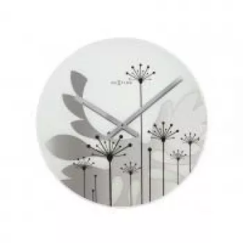 NeXtime pulkstenis 8088 Grass, Ø43 cm, Sienas, Pelēks