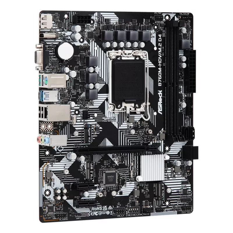 ASRock B760M-HDV/M.2 D4 DDR4 LGA 1700 Micro-ATX mātesplate