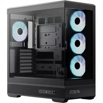 Datora korpuss AeroCool Geh Midi P500B-Digi Melns