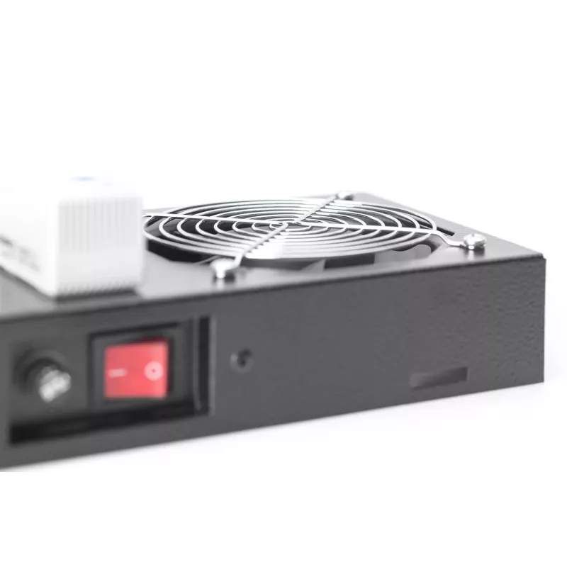 Jumta ventilators Digitus DN-19 FAN-2-WM-T-SW