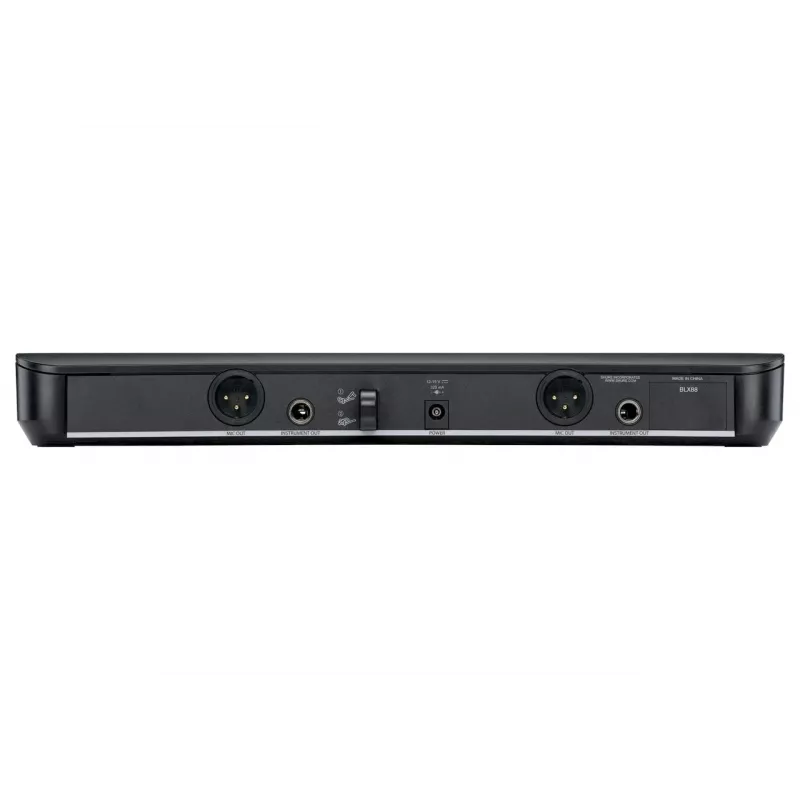 Shure BLX288E/SM58-H8E - bezvadu sistēma ar uztvērēju un diviem SM58 mikrofoniem