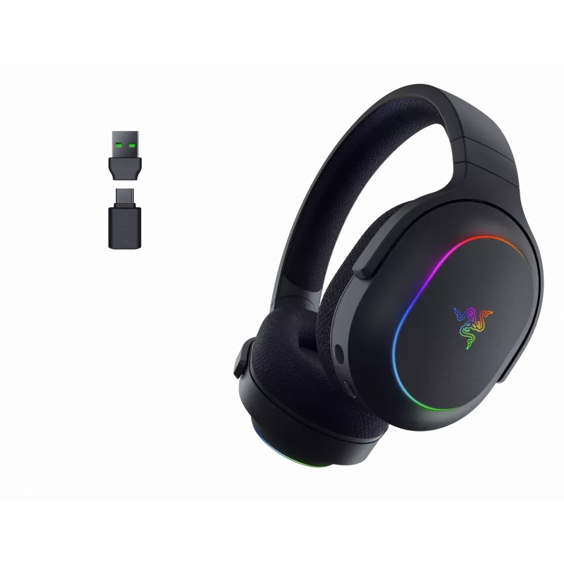 Razer Barracuda X Chroma bezvadu austiņas, pārgalvas, melnas
