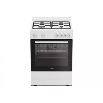 INDESIT plīts | I6G5KCW | Plīts virsmas tips Gāze | Cepeškrāsns tips Elektriska | Balta | Platums 60 cm | Grilēšana | Dziļums 60 cm | 72 L